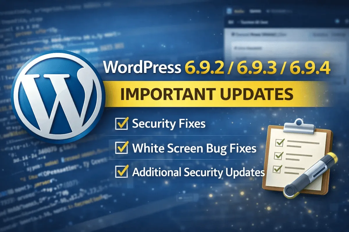 WordPress 6.9.4とは？リリース理由・修正内容・今すぐ更新すべきかを分かりやすく解説
